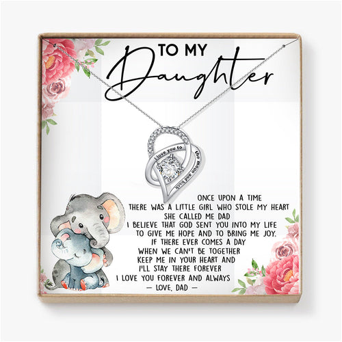 I LOVE YOU FOREVER AND ALWAYS - NECKLACE FOR DAUGHTER FROM DAD
