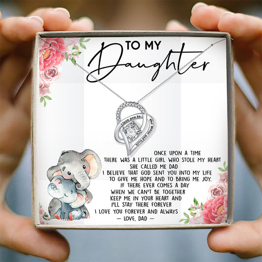 I LOVE YOU FOREVER AND ALWAYS - NECKLACE FOR DAUGHTER FROM DAD