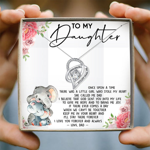 I LOVE YOU FOREVER AND ALWAYS - NECKLACE FOR DAUGHTER FROM DAD
