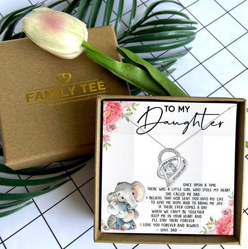 I LOVE YOU FOREVER AND ALWAYS - NECKLACE FOR DAUGHTER FROM DAD