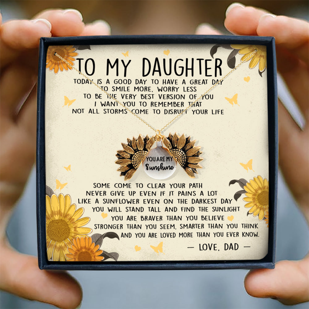 NEVER GIVE UP - NECKLACE FOR DAUGHTER