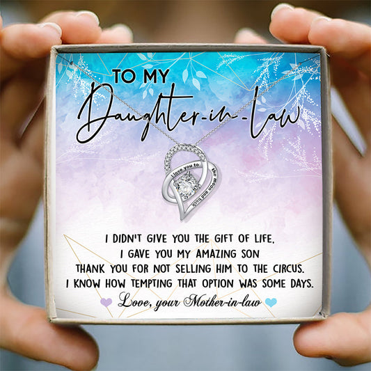 I GAVE YOU AMAZING SON - NECKLACE FOR DAUGHTER-IN-LAW FROM MOTHER-IN-LAW