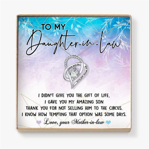 I GAVE YOU AMAZING SON - NECKLACE FOR DAUGHTER-IN-LAW FROM MOTHER-IN-LAW