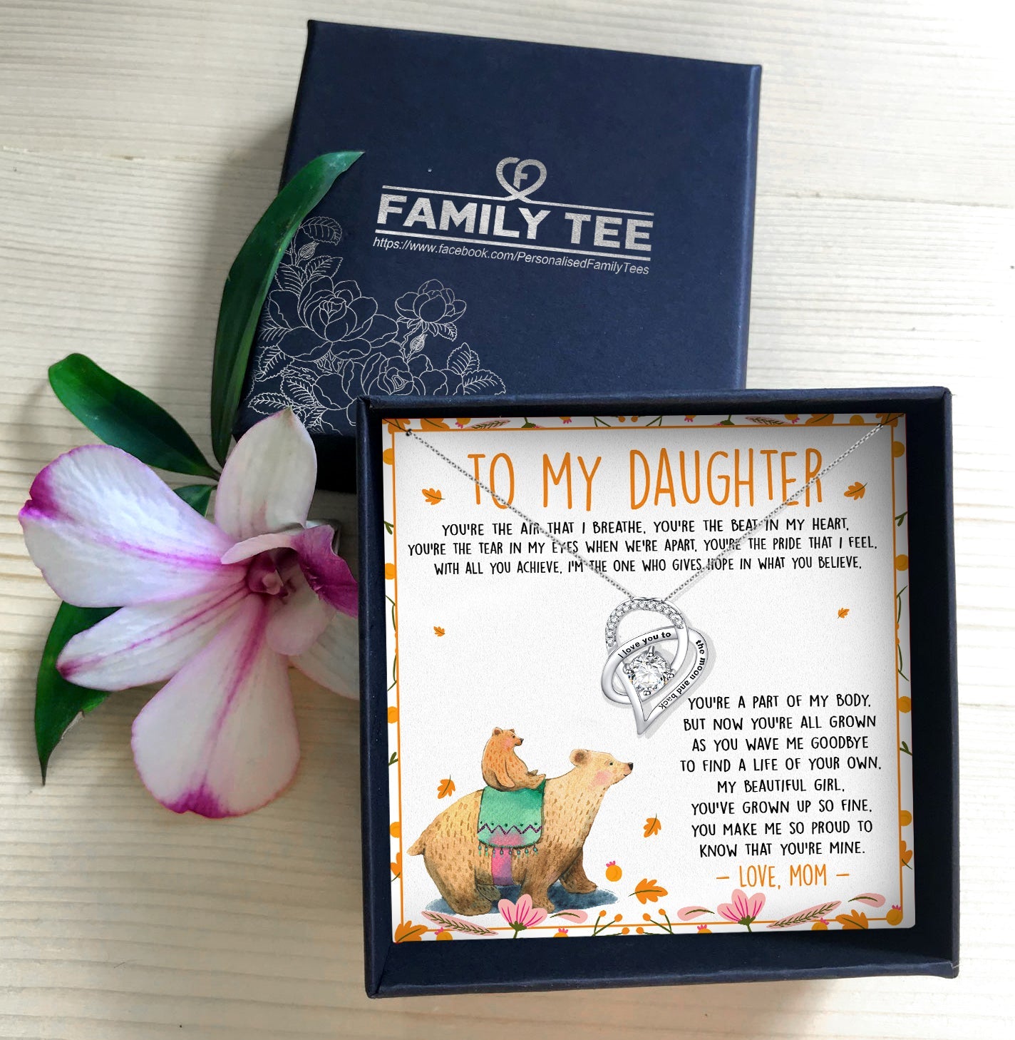 YOU MAKE ME SO PROUD TO KNOW THAT YOU'RE MINE - NECKLACE FOR DAUGHTER  FROM MOM