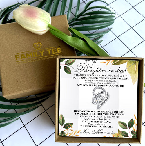 YOUR SWEETNESS TOUCHES MY HEART - NECKLACE FOR DAUGHTER-IN-LAW