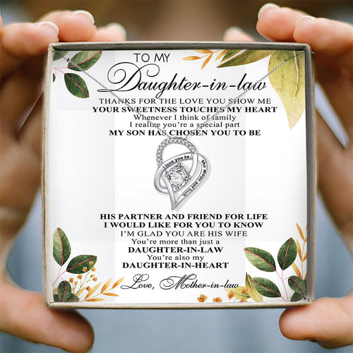 YOUR SWEETNESS TOUCHES MY HEART - NECKLACE FOR DAUGHTER-IN-LAW