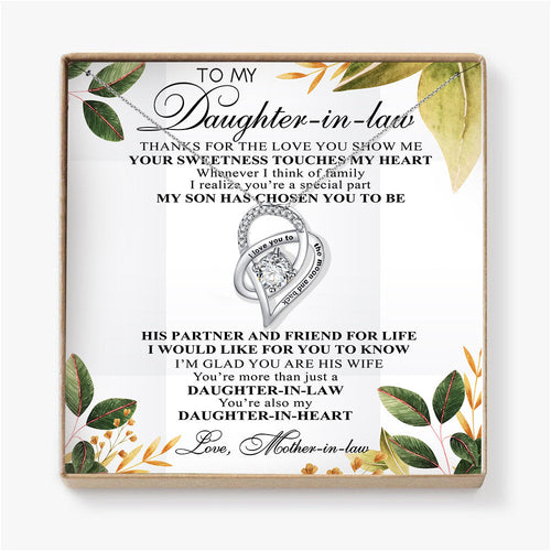 YOUR SWEETNESS TOUCHES MY HEART - NECKLACE FOR DAUGHTER-IN-LAW