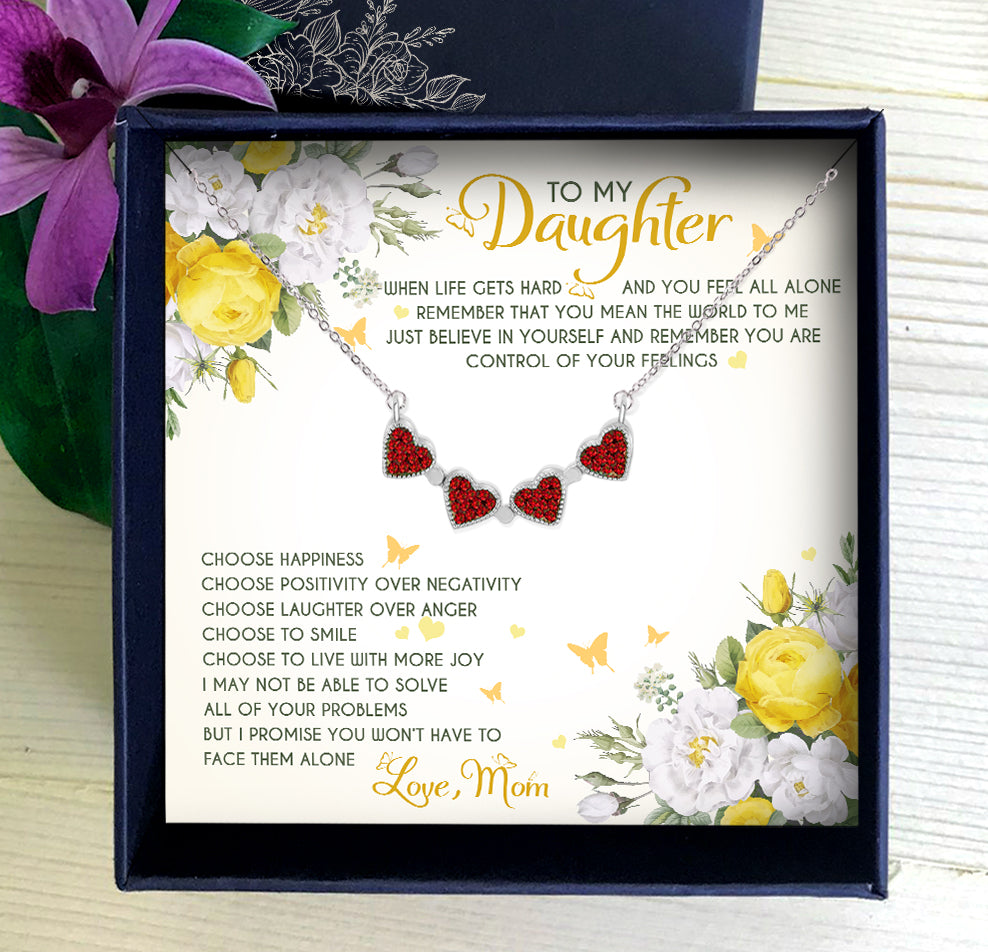 YOU MEAN THE WORLD TO ME - NECKLACE FOR DAUGHTER FROM MOM