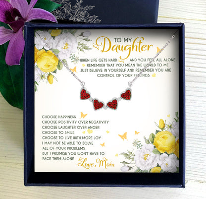 YOU MEAN THE WORLD TO ME - NECKLACE FOR DAUGHTER FROM MOM