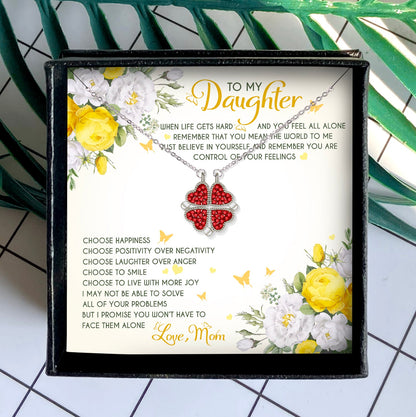 YOU MEAN THE WORLD TO ME - NECKLACE FOR DAUGHTER FROM MOM