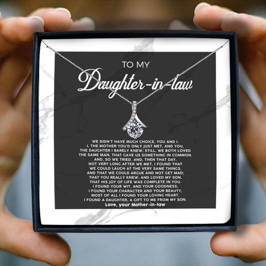 I FOUND A DAUGHTER A GIFT TO ME FROM MY SON - NECKLACE FOR DAUGHTER-IN-LAW