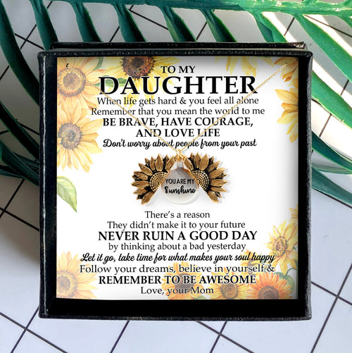 DON'T WORRY ABOUT PEOPLE FROM YOUR PAST - NECKLACE FOR DAUGHTER