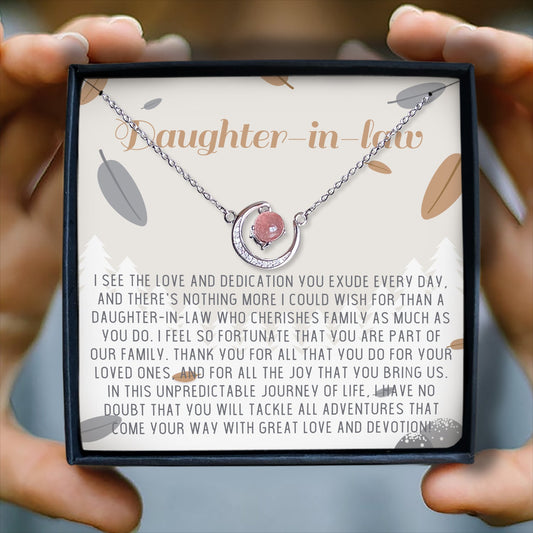 THANK YOU FOR ALL - CRYSTAL CLAVICLE NECKLACE FOR DAUGHTER-IN-LAW