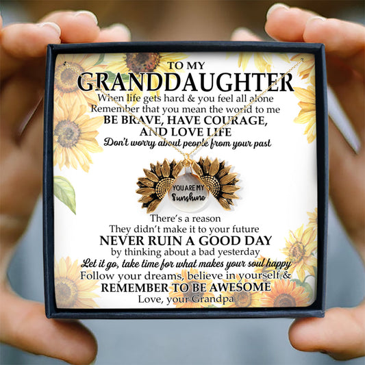 DON'T WORRY ABOUT PEOPLE FROM YOUR PAST - NECKLACE FOR GRANDDAUGHTER