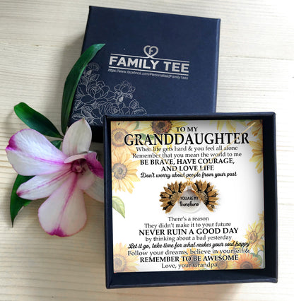 DON'T WORRY ABOUT PEOPLE FROM YOUR PAST - NECKLACE FOR GRANDDAUGHTER