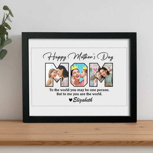Custom Photo Happy Mother's Day To Mom