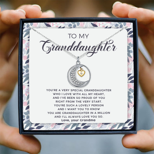 YOU'RE A VERY SPECIAL GRANDDAUGHTER - NECKLACE FOR GRANDDAUGHTER