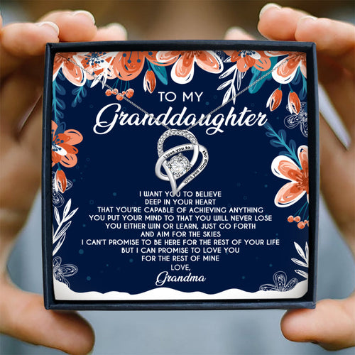 DEEP IN YOUR HEART - NECKLACE FOR GRANDDAUGHTER FROM GRANDMA