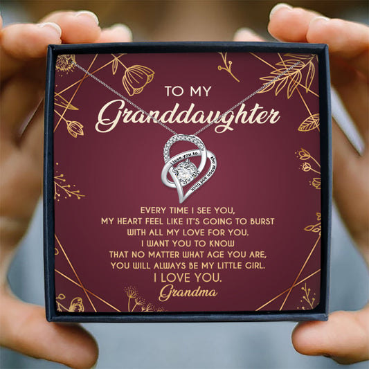 YOU WILL ALWAYS BE MY LITTLE GIRL - NECKLACE FOR GRANDDAUGHTER FROM GRANDMA