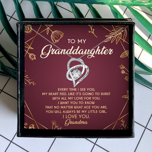 YOU WILL ALWAYS BE MY LITTLE GIRL - NECKLACE FOR GRANDDAUGHTER FROM GRANDMA