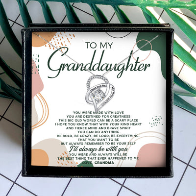 I'LL ALWAYS BE WITH YOU - NECKLACE FOR GRANDDAUGHTER FROM GRANDMA