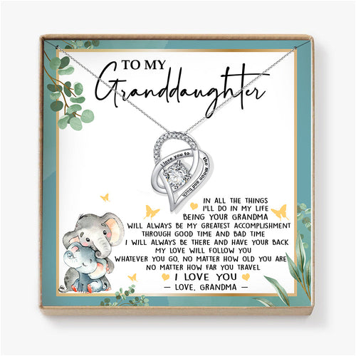 MY LOVE WILL FOLLOW YOU - NECKLACE FOR GRANDDAUGHTER FROM GRANDMA