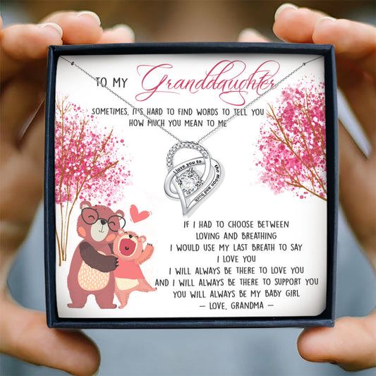 YOU WILL ALWAYS BE MY BABY GIRL - NECKLACE FOR GRANDDAUGHTER FROM GRANDMA