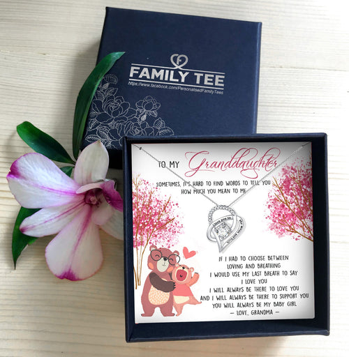 YOU WILL ALWAYS BE MY BABY GIRL - NECKLACE FOR GRANDDAUGHTER FROM GRANDMA