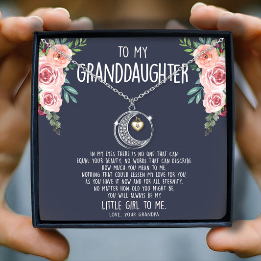 HOW MUCH YOU MEAN TO ME  - NECKLACE FOR GRANDDAUGHTER