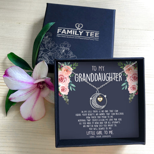 HOW MUCH YOU MEAN TO ME  - NECKLACE FOR GRANDDAUGHTER