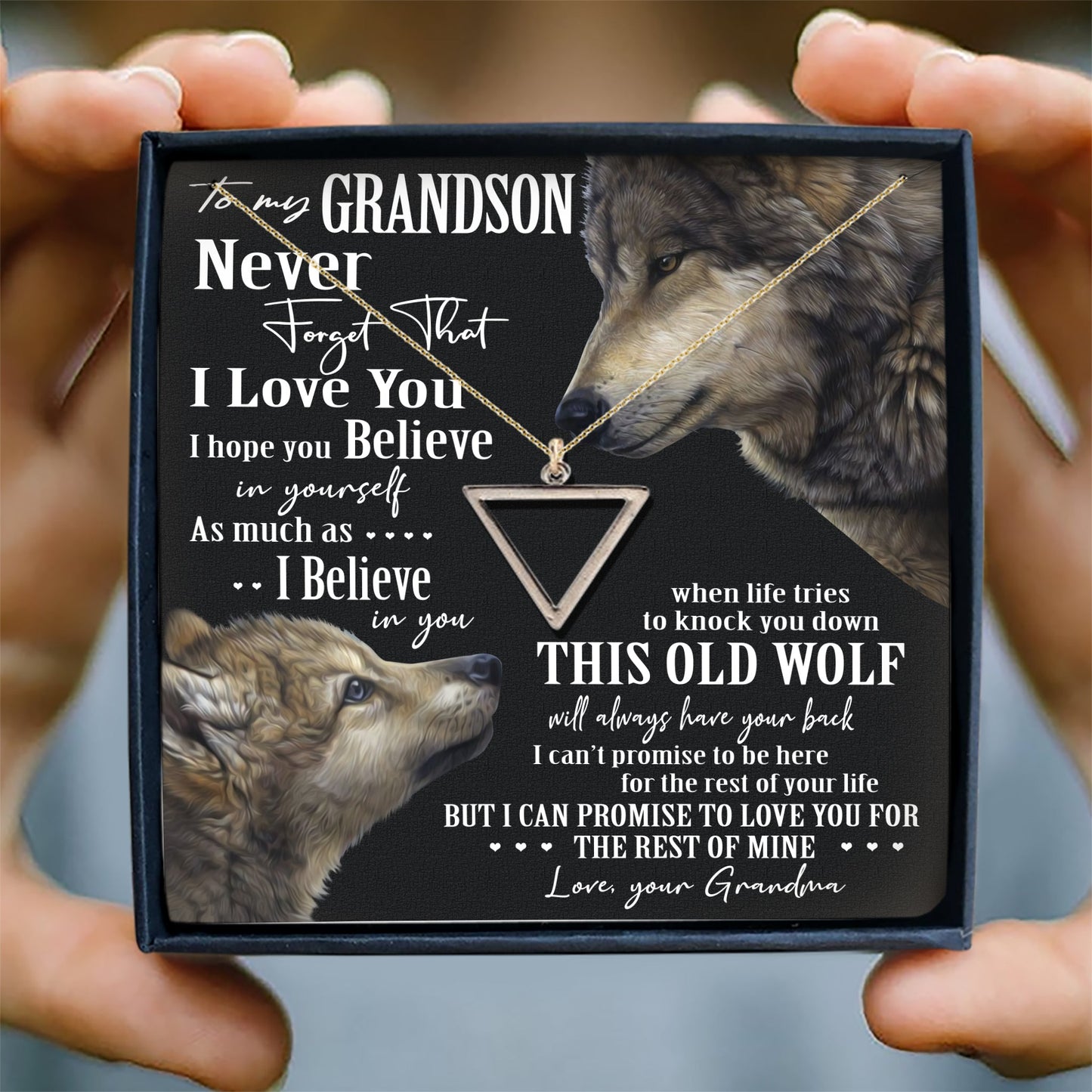 NEVER STOP BELIEVING IN YOURSELF - SPECIAL GIFT FOR GRANDSON