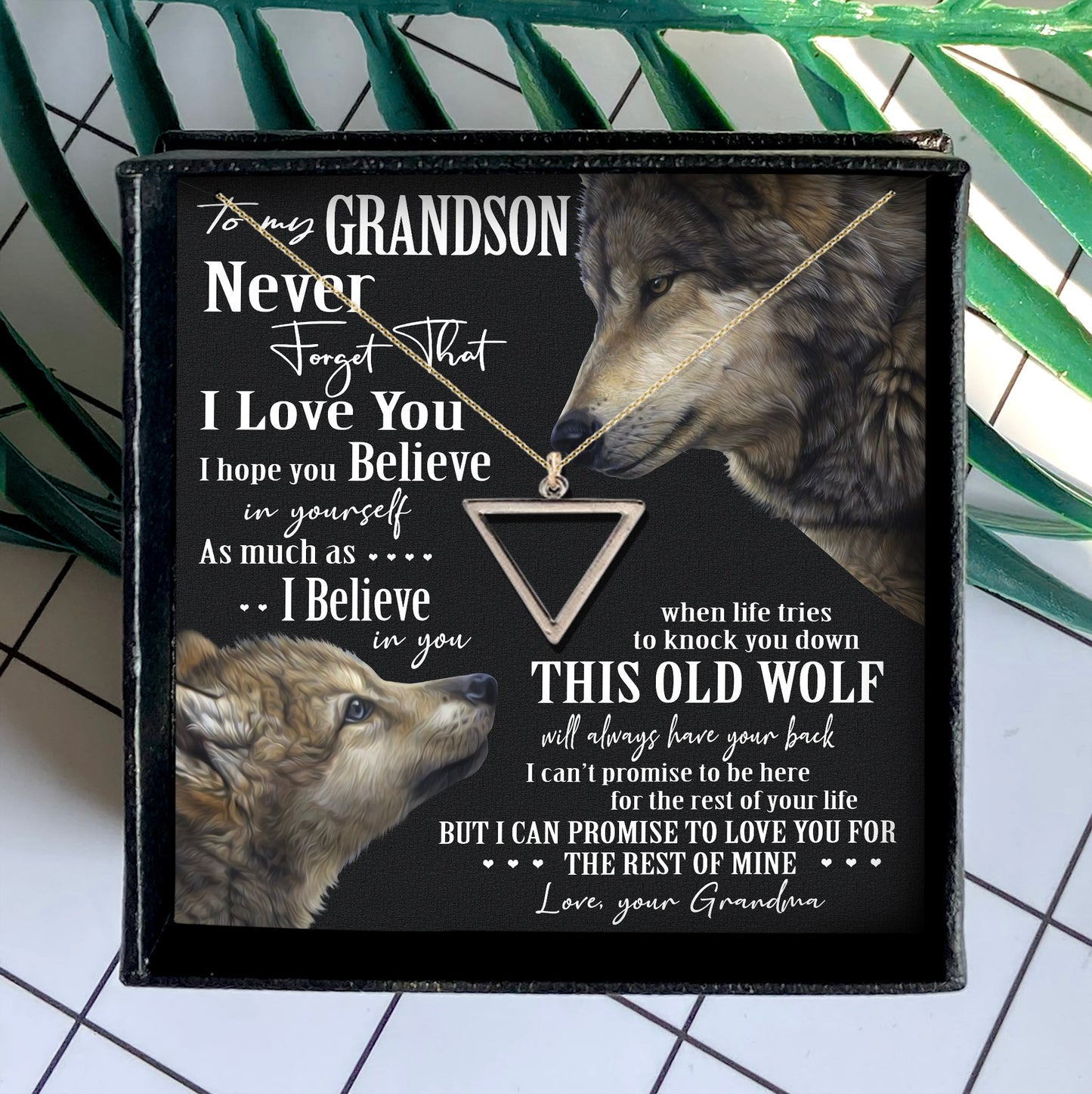 NEVER STOP BELIEVING IN YOURSELF - SPECIAL GIFT FOR GRANDSON