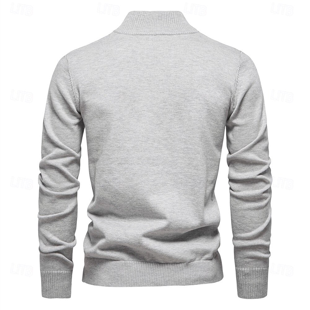 Half Zip Knitwear Pullover Sweater