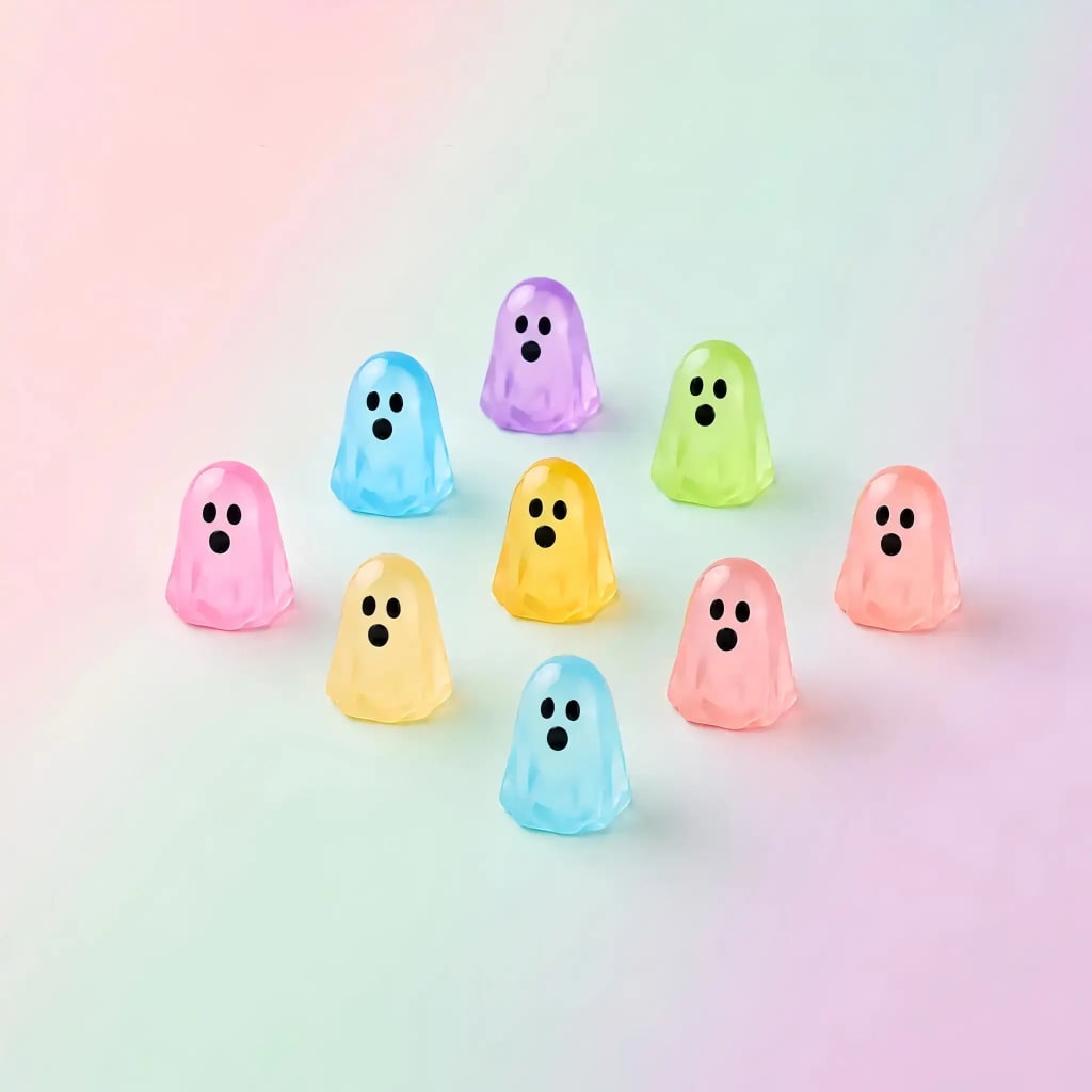 Mini Glow-in-the-Dark Ghost Figurines 👻✨