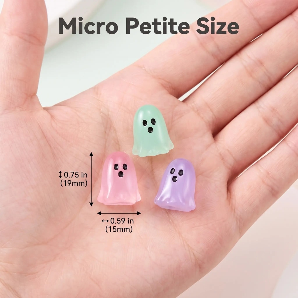 Mini Glow-in-the-Dark Ghost Figurines 👻✨
