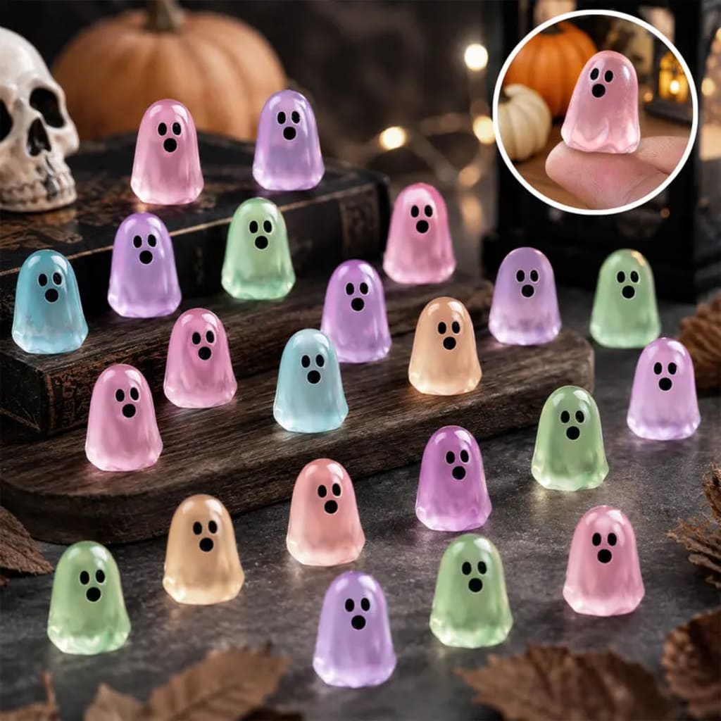 Mini Glow-in-the-Dark Ghost Figurines 👻✨