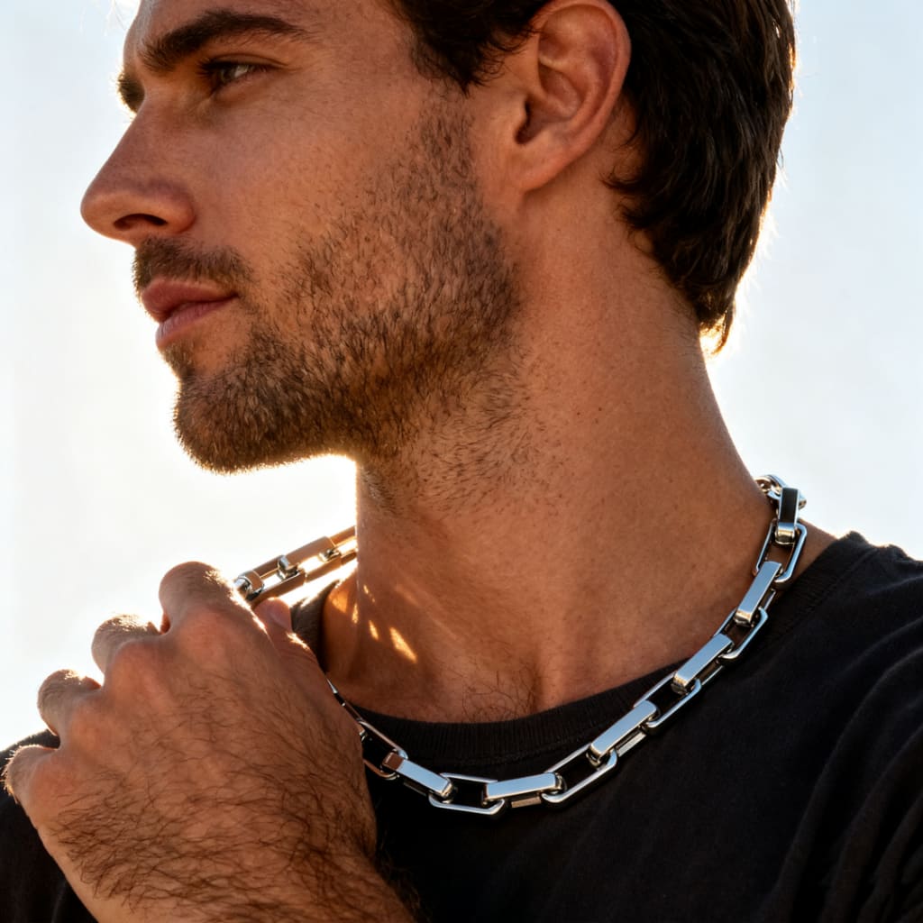 Square Titanium Steel Chain