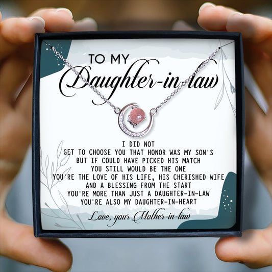 YOU STILL WOULD BE THE ONE - CRYSTAL CLAVICLE NECKLACE FOR DAUGHTER-IN-LAW