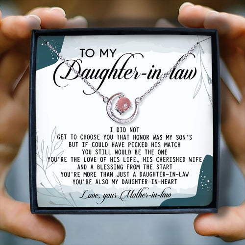 YOU STILL WOULD BE THE ONE - CRYSTAL CLAVICLE NECKLACE FOR DAUGHTER-IN-LAW