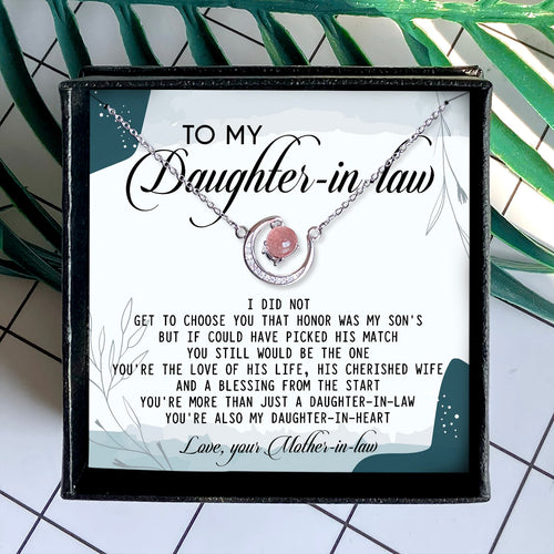 YOU STILL WOULD BE THE ONE - CRYSTAL CLAVICLE NECKLACE FOR DAUGHTER-IN-LAW