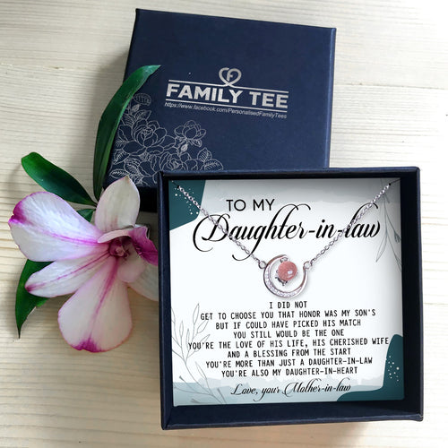 YOU STILL WOULD BE THE ONE - CRYSTAL CLAVICLE NECKLACE FOR DAUGHTER-IN-LAW