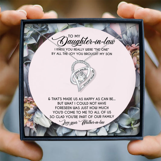 YOU'RE PART OF OUR FAMILY - NECKLACE FOR DAUGHTER-IN-LAW FROM MOTHER-IN-LAW