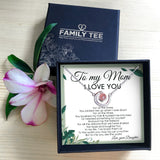 BUT TO ME YOU ARE THE WORLD - CRYSTAL CLAVICLE NECKLACE FOR MOM