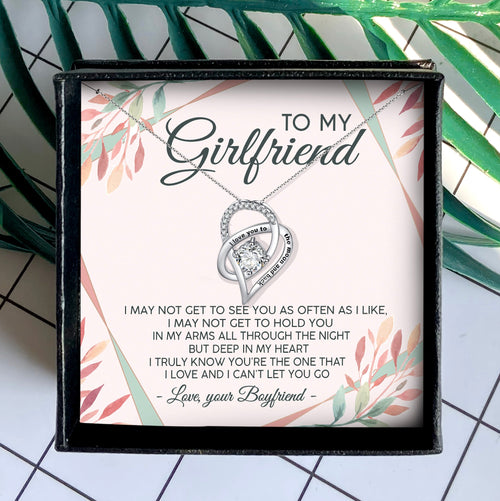 I LOVE AND I CAN'T LET YOU GO - NECKLACE FOR GIRLFRIEND FROM BOYFRIEND