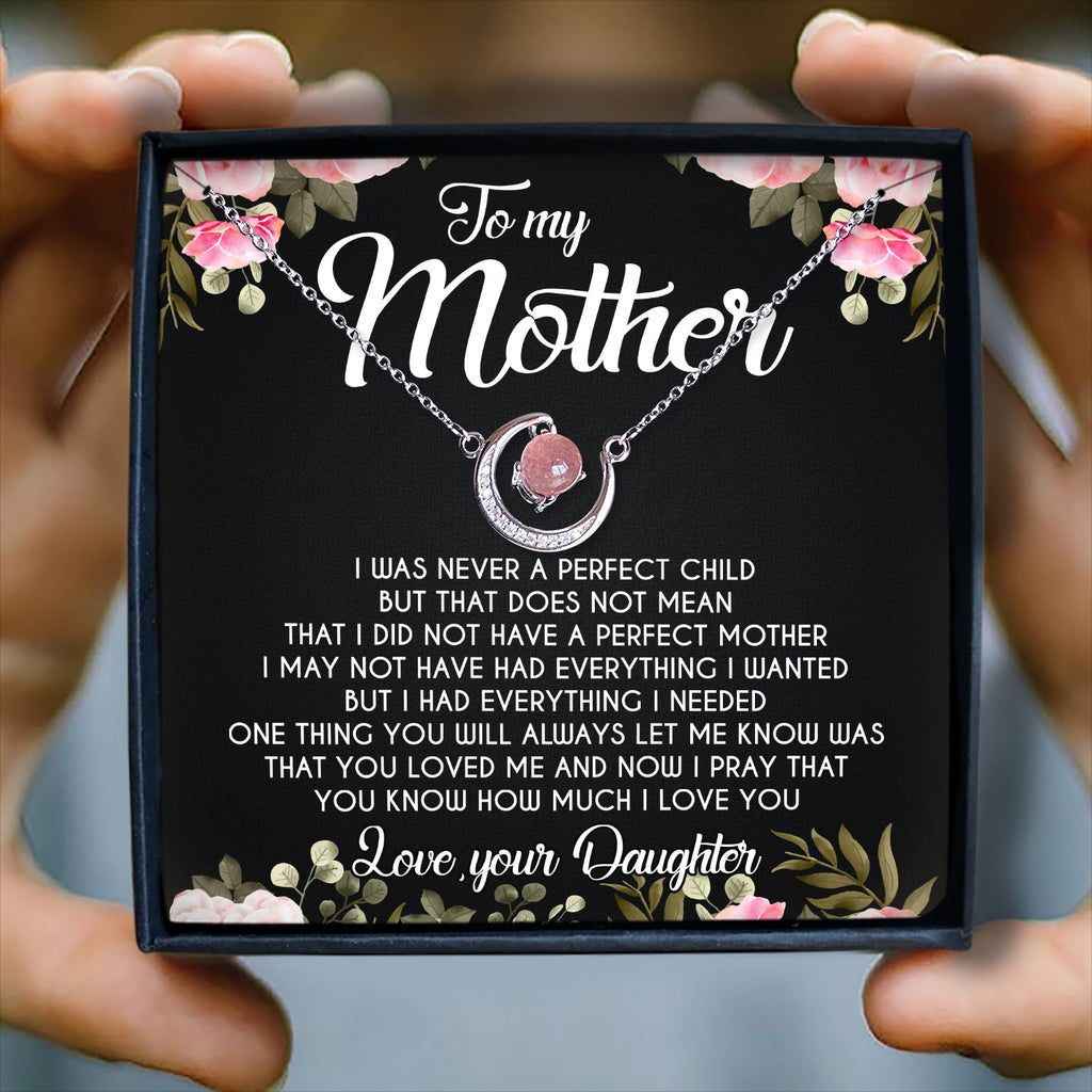 YOU KNOW HOW MUCH I LOVE YOU - CRYSTAL CLAVICLE NECKLACE FOR MOTHER