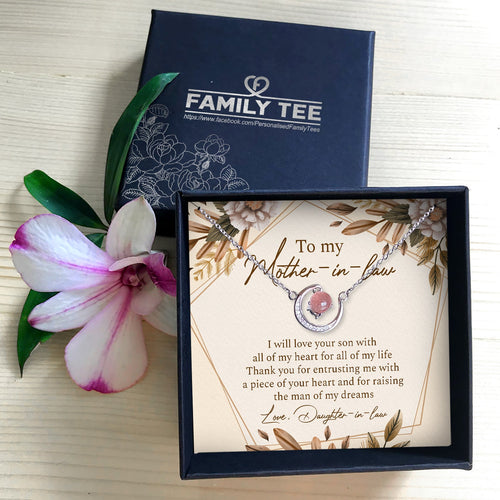 I WILL LOVE YOUR SON - CRYSTAL CLAVICLE NECKLACE FOR MOTHER-IN-LAW