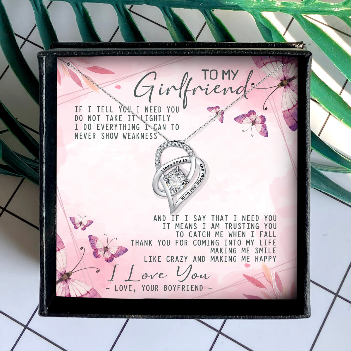 THANK YOU FOR COMING INTO MY LIFE - NECKLACE FOR GIRLFRIEND