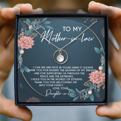 I HOLD YOU IN THE HIGHEST OF ESTEEMS - NECKLACE FOR MOTHER-IN-LAW FROM DAUGHTER-IN-LAW
