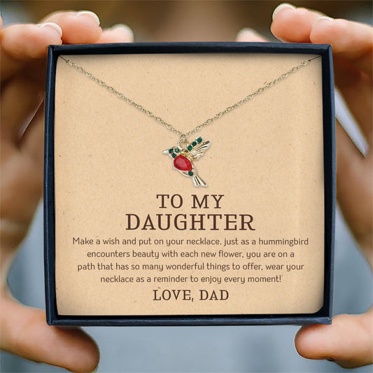 MAKE A WISH AND PUT ON YOUR NECKLACE - NECKLACE FOR DAUGHTER