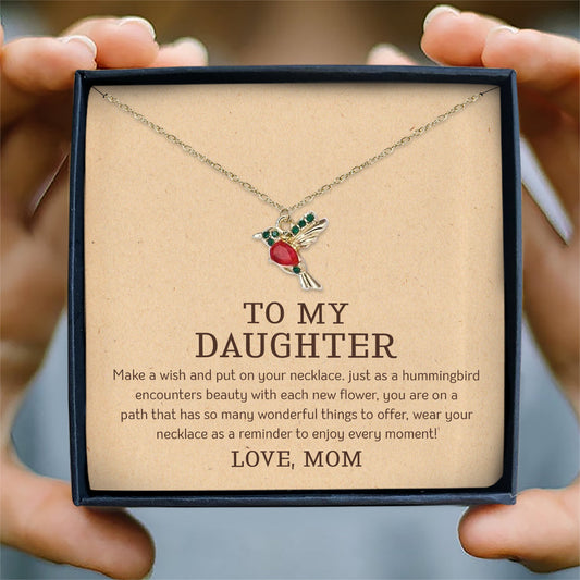 MAKE A WISH AND PUT ON YOUR NECKLACE - NECKLACE FOR DAUGHTER